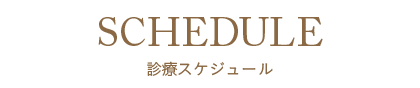 スケジュール